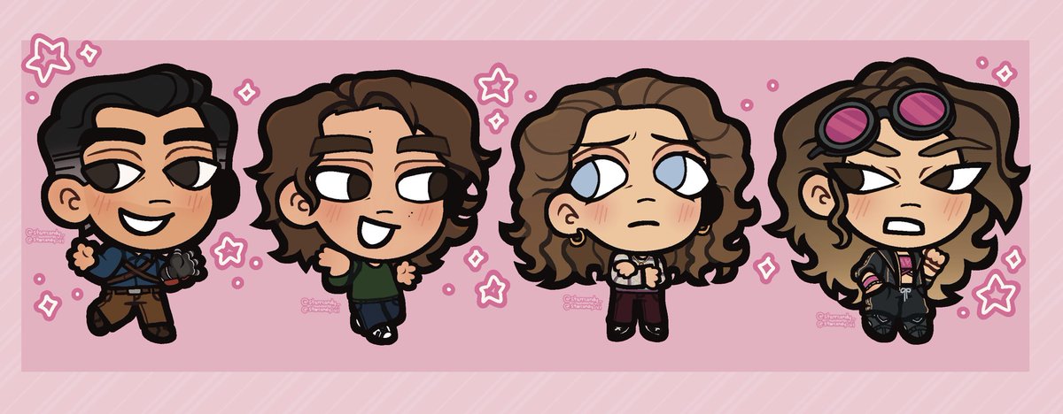 starrcandy__'s tweet image. these fucking BOOGERS … finally working on more charms :]c 

#dbd #DeadbyDaylight #ashleyjwilliams #SteveHarrington #NancyWheeler #StrangerThings #YuiKimura