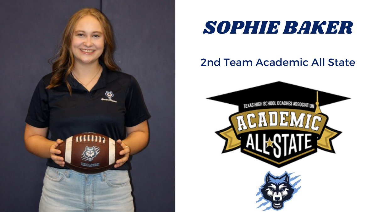 ⭐️⭐️Congratulations to Sophie on being named to the THSCA Academic All-State 2nd team⭐️⭐️