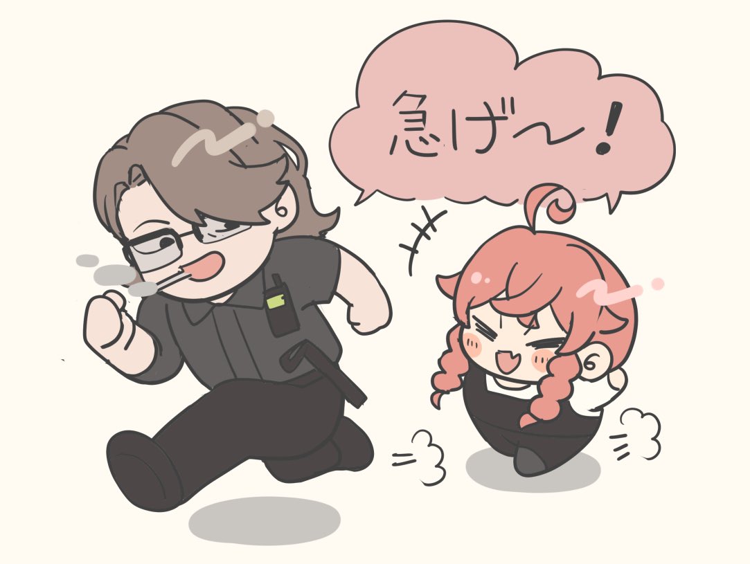 あと1日頑張れ警察…終わるなVCR… #今年も残りわずかなので今年一番伸びた絵を貼る 