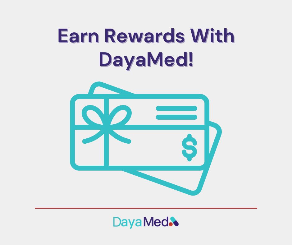 Dayamed2's tweet photo. Earn up to $25/month in rewards with the DayaMed app!  Track progress, hit 85% adherence, and get an e-reward card to your favorite pharmacy.  💊

#DayaMed #PrescriptionHelp #MedicationManagement #Pharma #PatientEngagement #Mobilehealth #Pharmacy #MedicationReminders https://t.co/vCMI0ZUddd