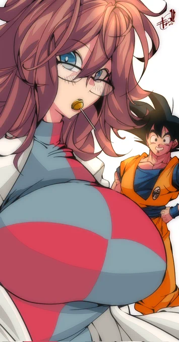 21&amp;孫 #Dragonball #android21 