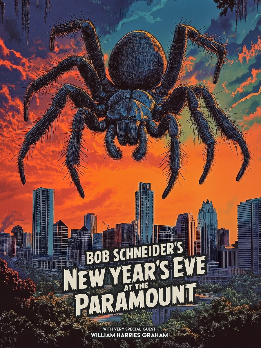 A tarantula dance on New Year’s Eve? 

You betcha!

See you at <a href="/ParamountAustin/">Paramount Theatre</a> on 12.31.

BOBSCHNEIDER.COM/tour