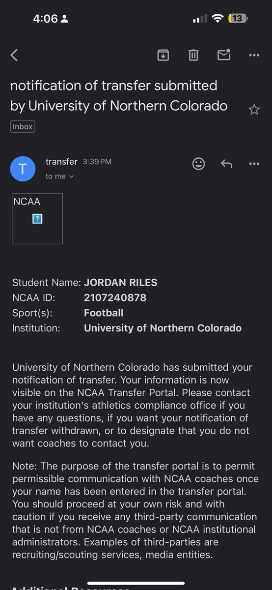 JordanRiles2's tweet photo. I will be entering the portal with 1 year of eligibility left feel free to contact me. https://t.co/QRWvPdsxO4