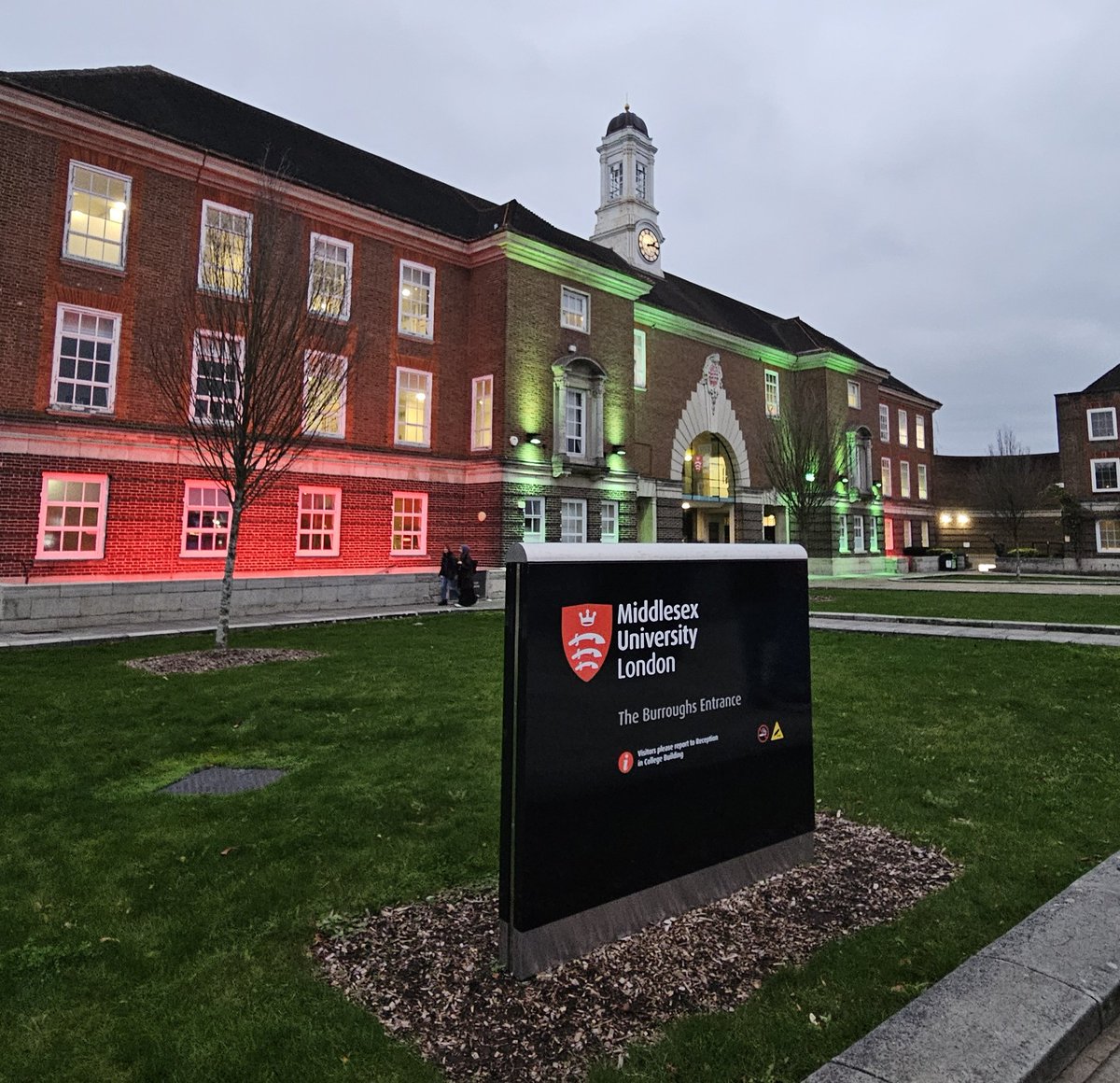 Elegant view from the Mdx campus today.