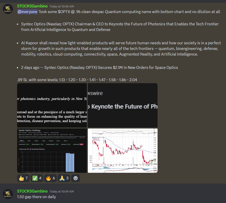 STOCKS Gambino tweet media