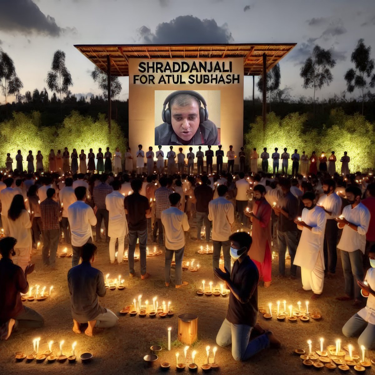 Shraddanjali for #AtulSubhash

Dear Friends,

We are deeply saddened by the tragic loss of Atul Subhash, who succumbed to the pressures of false cases and judicial harassment. To honor his memory and raise awareness about this injustice, we invite you to join us in a