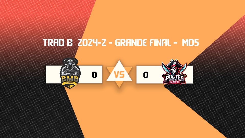 🚨 ESTAMOS AO VIVO! 🚨

🏆 GRANDE FINAL | Tradicional Série B (Low Elo)
🔥 <a href="/BullsBmb/">BMB Black Machine Bulls</a> x <a href="/PRG_Oficial/">Pirates Gaming</a> 
⚔️ Melhor de 5 (Md5) | 
🕗 Começa AGORA!

🎥 Assista em: twitch.tv/empoligavp

Quem vai levar o troféu? 🏆
Vem torcer com a gente! 🙌