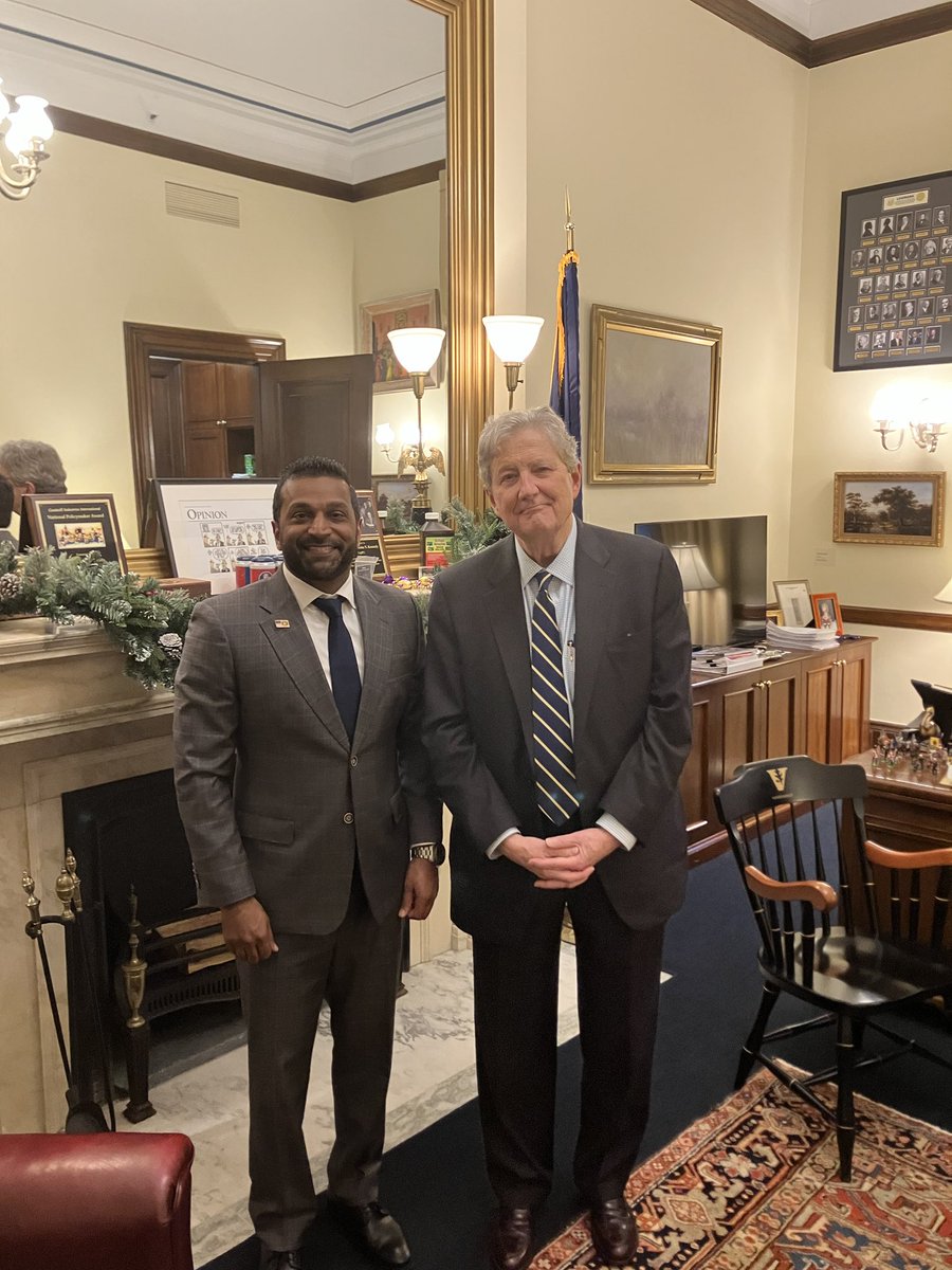 Kash_Patel's tweet image. Senator John Kennedy loves law and order and the people of Louisiana. I'm looking forward to working closely with him to fight crime.
