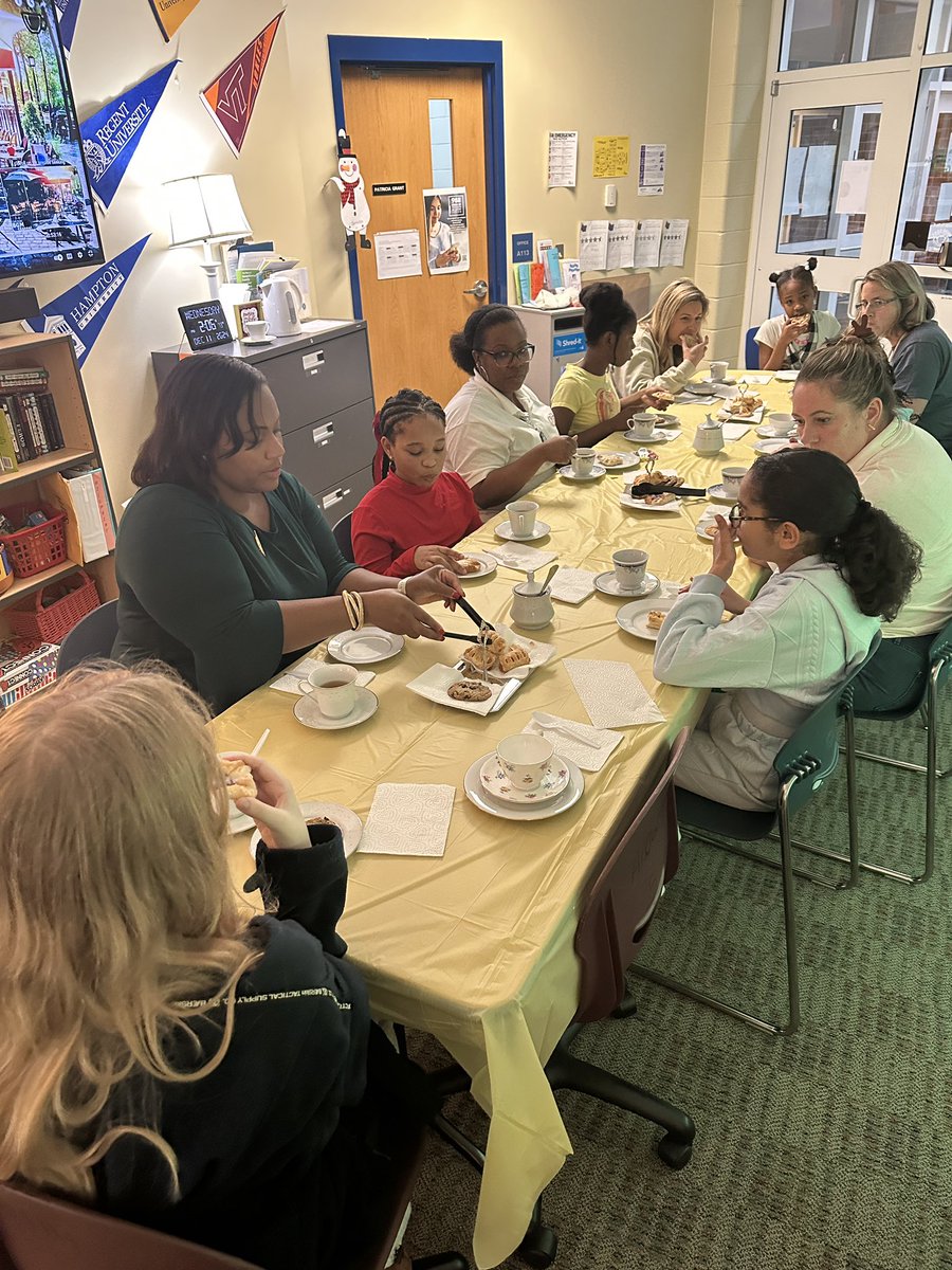 RiddickRobbin's tweet image. Some of my girls hosted a favorite staff member for tea!  They did so well! 
[ ] Practiced effective communication and active listening while building friendships. Cheers to these amazing students!

#SchoolCounselor #EmpowerGirls #MsRobbinsNest #CounselingMatters #GrowthMindset