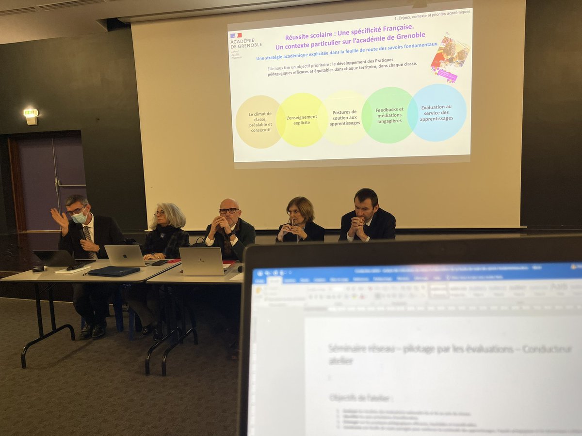 1️⃣📍Aujourd’hui, en Haute-Savoie, un séminaire départemental a réuni les personnels d'encadrement autour du pilotage des réseaux scolaires. L’objectif : échanger sur des pratiques pédagogiques équitables et efficaces, et analyser les leviers pour mieux accompagner tous les élèves