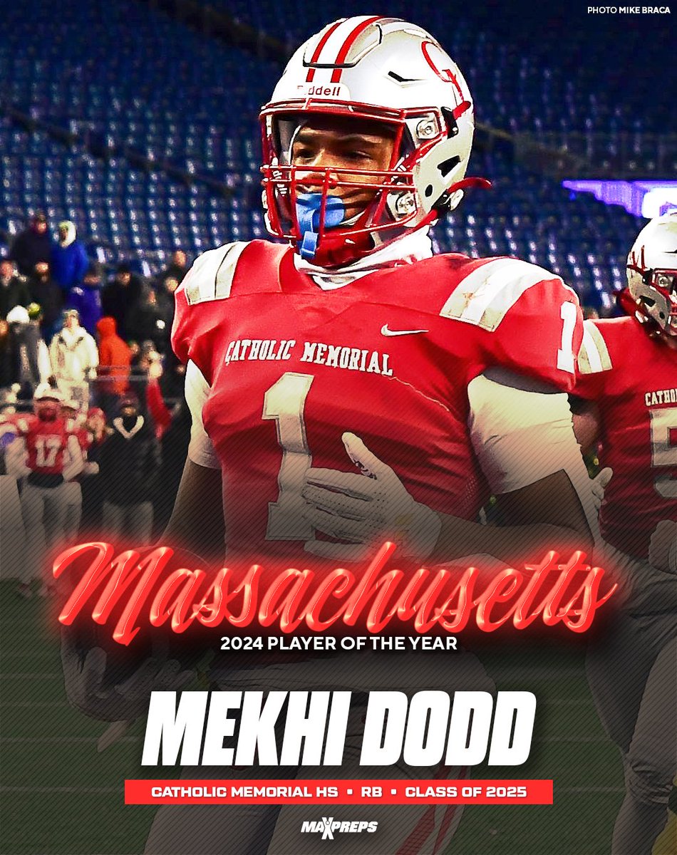 MaxPreps (@maxpreps) on Twitter photo Mekhi Dodd named 2024 MaxPreps Massachusetts High School Football Player of the Year. ๐๐
Full story โฌ๏ธ
maxpreps.com/news/Lxs3WSycGโฆ Mekhi Dodd named 2024 MaxPreps Massachusetts High School Football Player of the Year. ๐๐
Full story โฌ๏ธ
maxpreps.com/news/Lxs3WSycGโฆ
