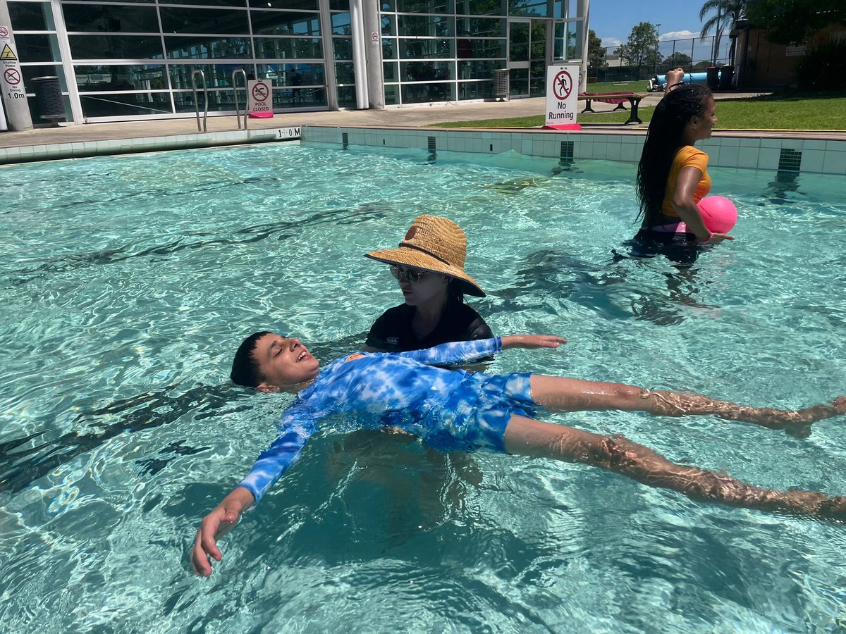 How great is Aqua week!! 
Yr 7 are all ready for summer swims! 
And our  PE staff need a nap! Local facilities are incredible too!  Thanks <a href="/blacktowncc/">Blacktown Council</a> and Emerton Leisure Centre for hosting some #mountdruittmagic 🎩