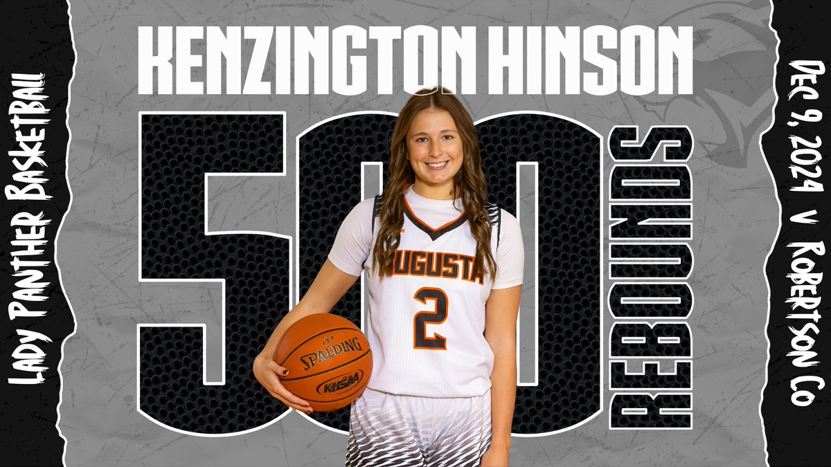 AugustaPanthers's tweet photo. Kenzington Hinson reached 500 career rebounds Monday night at Robertson County! https://t.co/i1CaLDdOkx