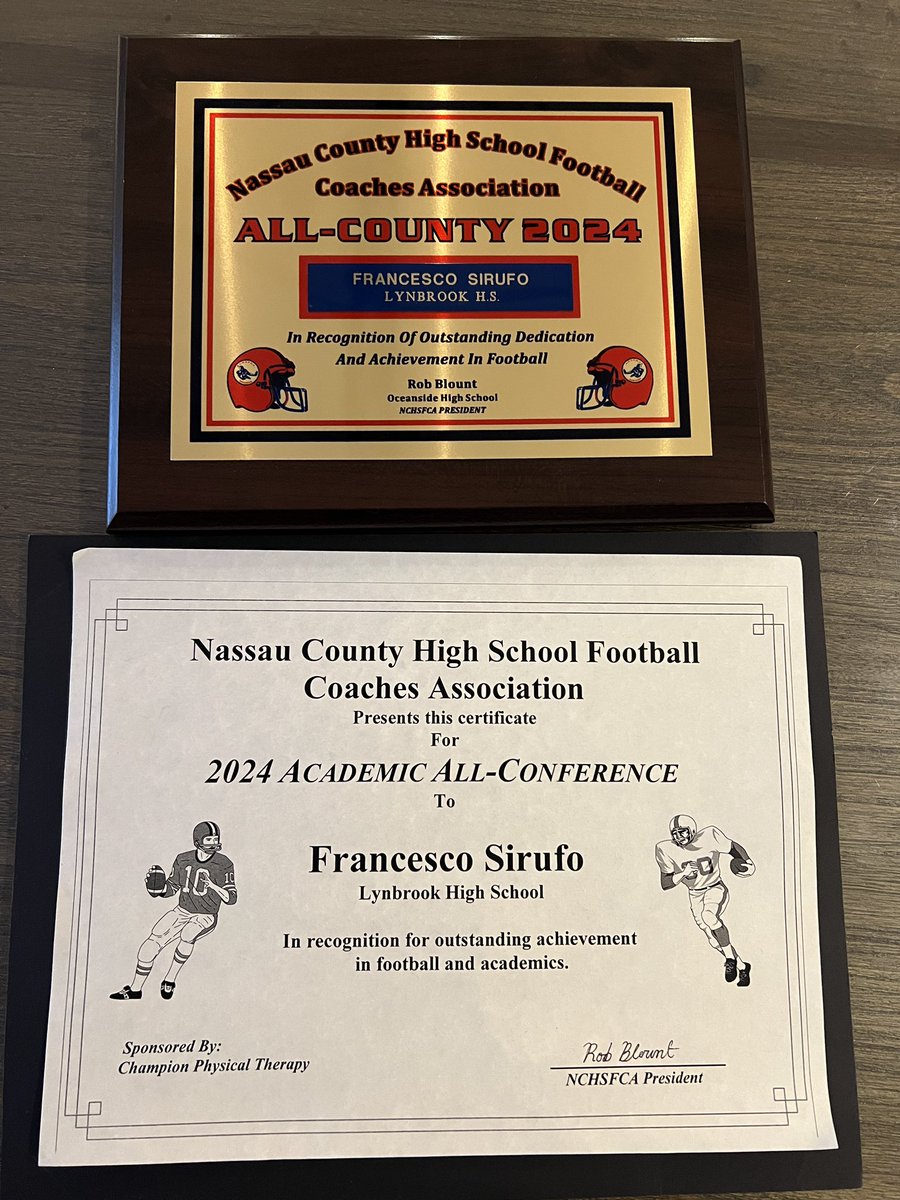 Thank you Lynbrook and Nassau county for a great high school football experience. Excited for the next chapter. #AGTG
