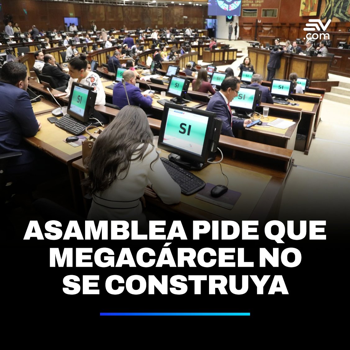 📌 El Pleno de la Asamblea Nacional aprobó  una resolución para exhortar al presidente Daniel Noboa y al SNAI que cesen con la construcción de una megacárcel en Archidona, Napo. ▶️ t.ly/KKnun