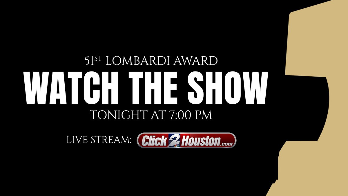 Don't miss out on the unveiling of the 51st #LombardiAward Winner tonight! 

🏈 🏆: bit.ly/3VyqOde
