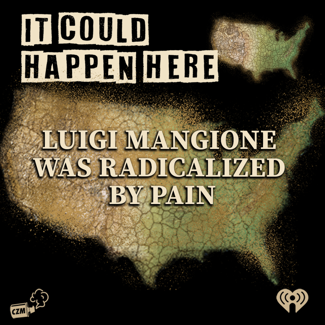 coolzonemedia's tweet photo. New @HappenHerePod 

@IwriteOK traces the online history of alleged CEO shooter Luigi Mangione and arrives at a simple conclusion for why he did what he did.

https://t.co/lKPCWn17PH https://t.co/RPZwrW8fVw