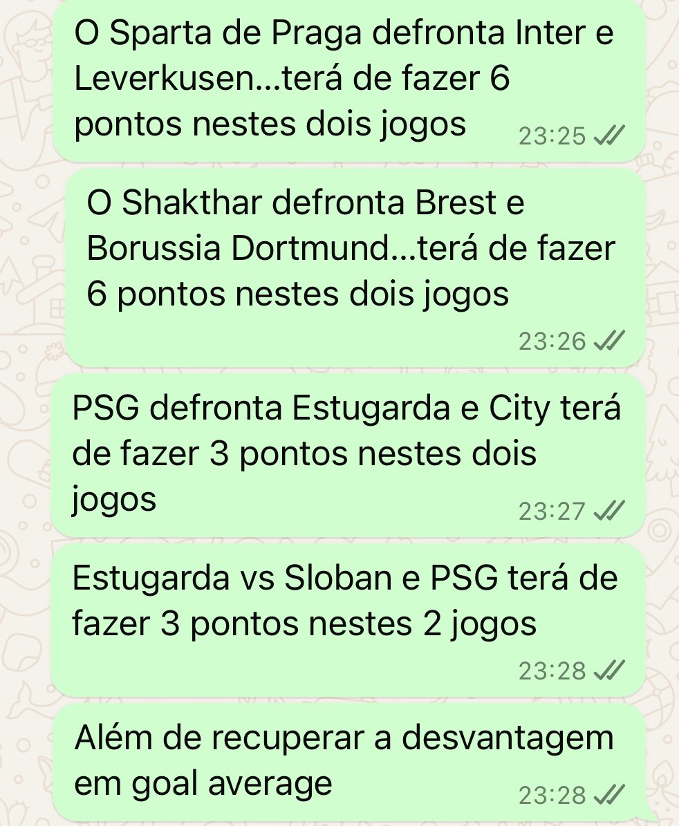 Vejamos…o Benfica matematicamente não baixa do 28 lugar…restam 4 clubes ali que podem fazer mais de 10 pontos…sendo que Estugarda e PSG se defrontam na última jornada.