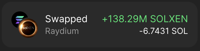 Purchased small pack of xen on Solana. Super bullish because it's  limited supply. And X1 (Xolana) would be finally fork od Solana.