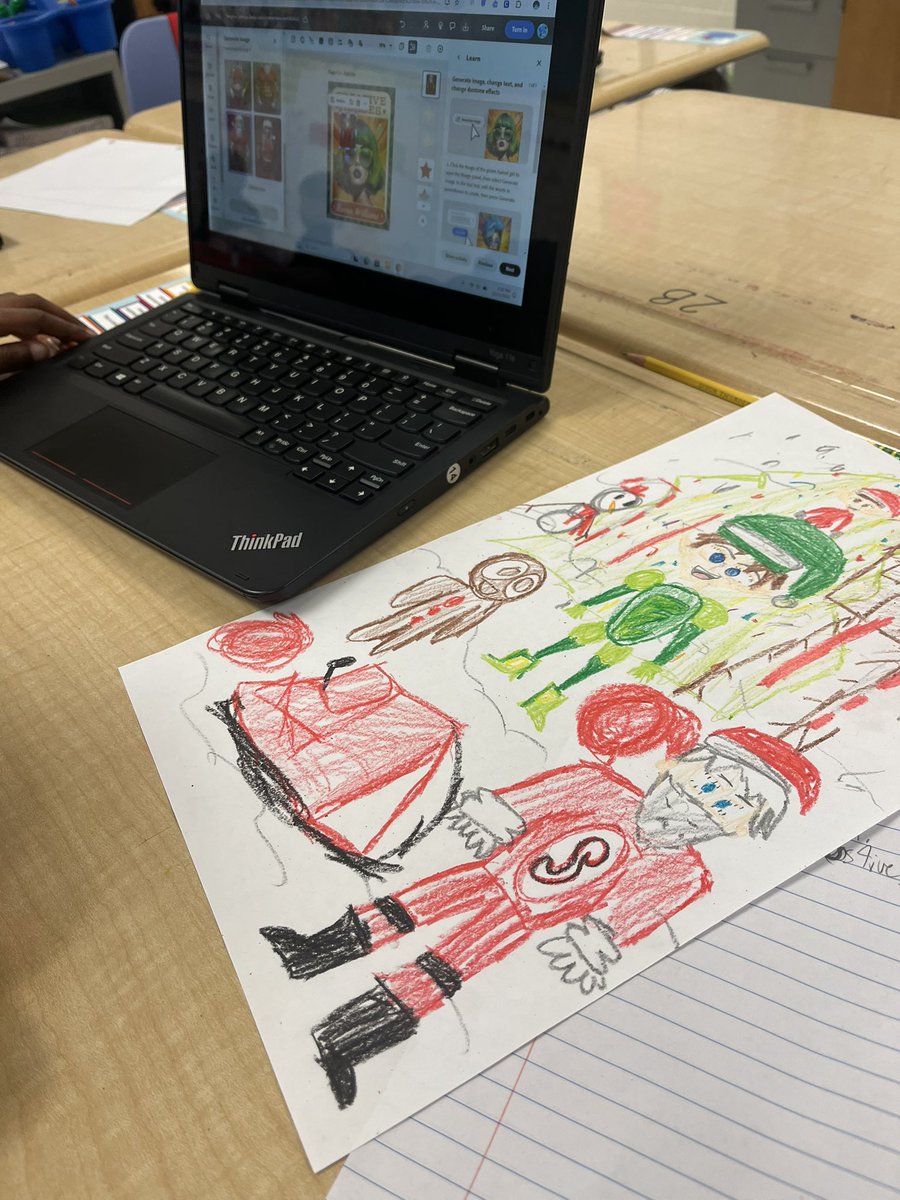 mslinvillesmath's tweet photo. Students at John P Parker responded to the prompt “What makes a good Santa Claus” after a field trip to see Santa Claus the Musical today using @AdobeExpress and the 12 days of creativity templates! #AdobeEdu https://t.co/7Jx07s1GDe