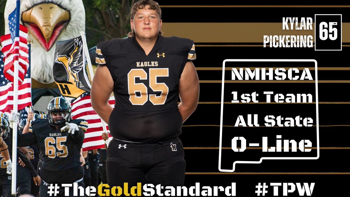 KP! Anchor of the OLine for two years. 1st Team All State! #TheGoldStandard #TPW