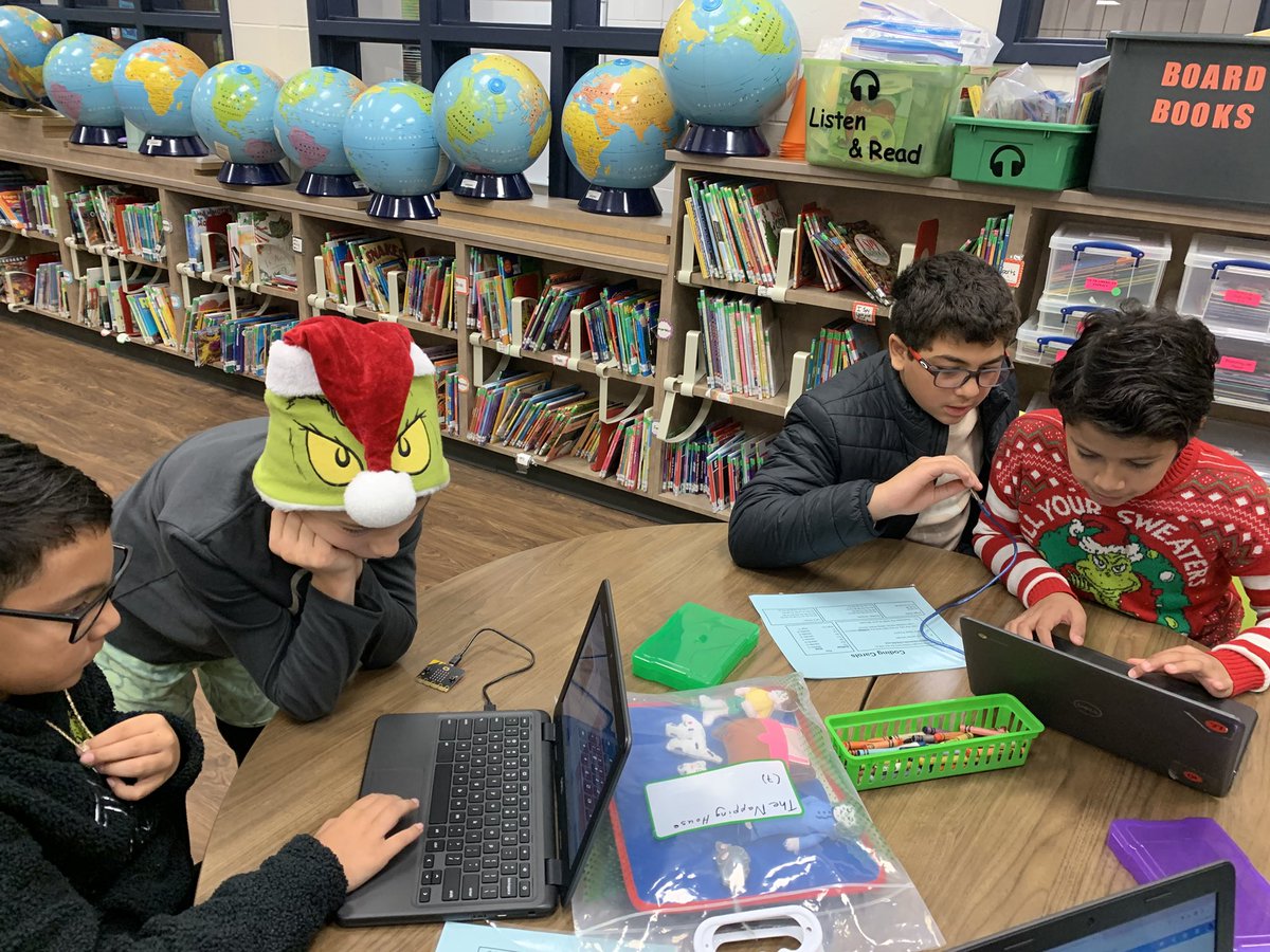 MissAndrew_FCE's tweet photo. Happy Hour of Code / Computer Science Week! For our library, that means coding through the entire month of December. When students ask for a copy of our coding task cards to take home, I know they are enjoying it! 😉
@HumbleISD_FCE @HumbleISD_lib @HumbleISD_DDI #HumbleISDCodes https://t.co/BNFhdTcuSr