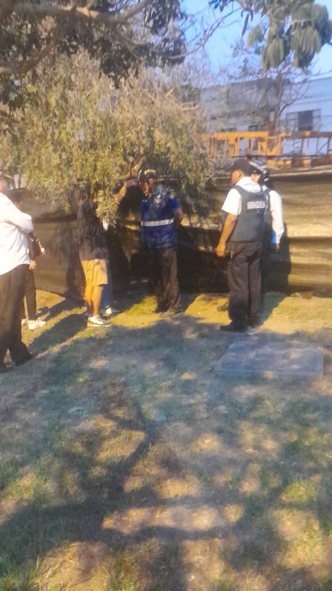 ¡EN ESTE MOMENTO! Quieren traerse abajo los árboles. Los vecinos lo están impidiendo. 
<a href="/MuniLima/">Municipalidad de Lima</a> actúa con bravuconería. 
<a href="/munilavictoria/">Municipalidad de La Victoria</a> nos ha dejado en manos de la empresa extranjera #SACEEM_PEDELTA
La <a href="/PoliciaPeru/">Policía Nacional del Perú</a> no cumple con su deber de ceñirse a la ley y amenaza vecinos.