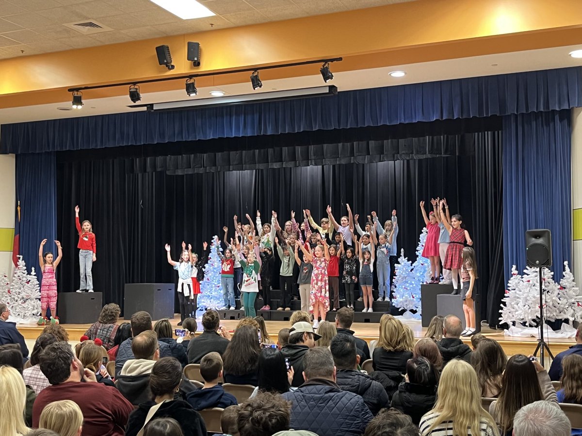 Our Scotts Ridge chorus treated us to a lively performance of Paint the Town December! Thank you, Mrs. Weber, for leading our talented singers, and Mr. Weber for helping with sound. #AnchoredInApex
