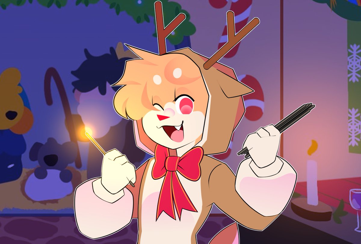 RexArts_uwu's tweet photo. 🦌🧡: No queda mucho Tiempo para concluir la celebración, vengan por sus varitas!!, algo me dice que las necesitaran para mas tarde~✨🌃
#CoMPaSPosada https://t.co/oprYl5Rc2b