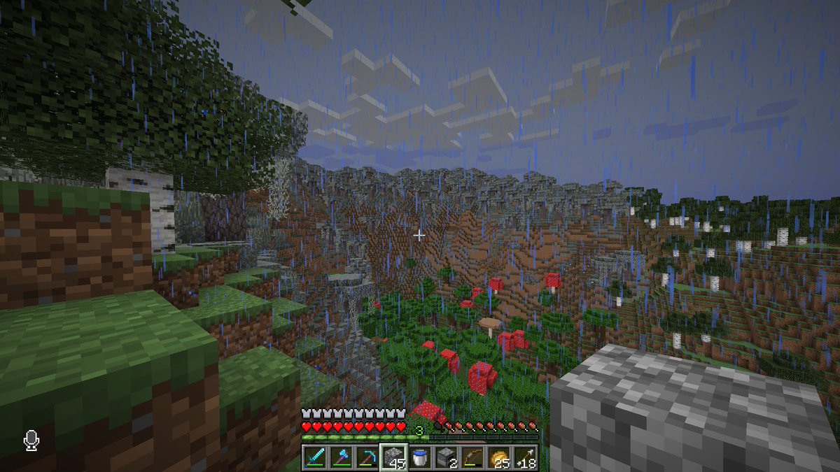 moktod's tweet photo. why'd minecraft add a bunch of dead trees https://t.co/t1bkygRNFY