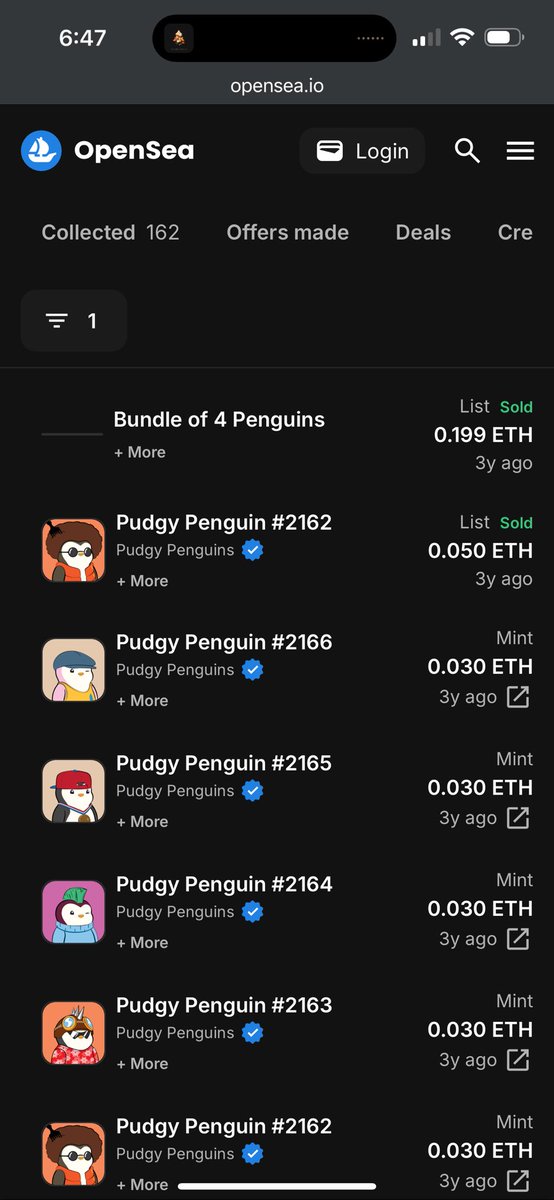 Good thing I floored four pudgies for .199 ETH 3 years ago 😂