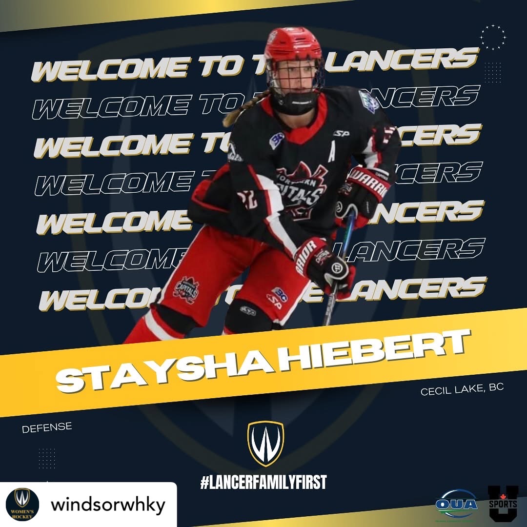 Huge congrats to <a href="/NCapitals_aaa/">Northern Capitals</a> defender Staysha Hiebert on her commitment to the University of Windsor for the 2025-26 season! 

#bcehl #bcehlaaahockey #aaahockey