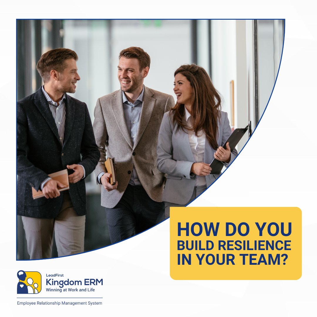 Resilience is partially about bouncing back; but it’s more so about developing the strength to face new challenges head-on. 

Kingdom ERM provides tools that help leaders promote resilience in their teams.

#ResilientLeadership #Leadership #GrowthMindset
