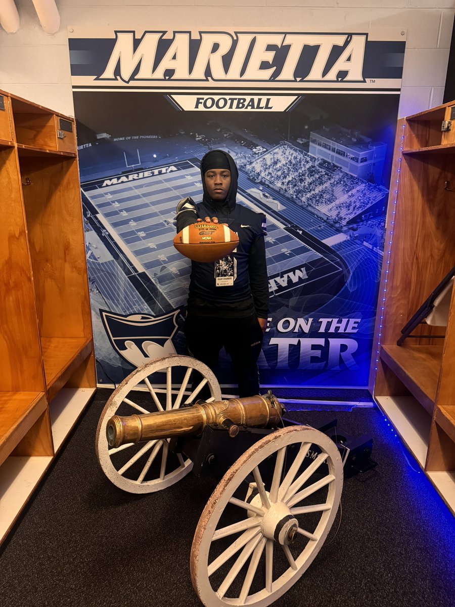 AnjayChambers_'s tweet image. Had a great visit at @Marietta_FB Yesterday! Blessed for the opportunity @CoachAgnew_ @CoachHinkleMC @CoachNank @CoachGeiger_  #AGTG