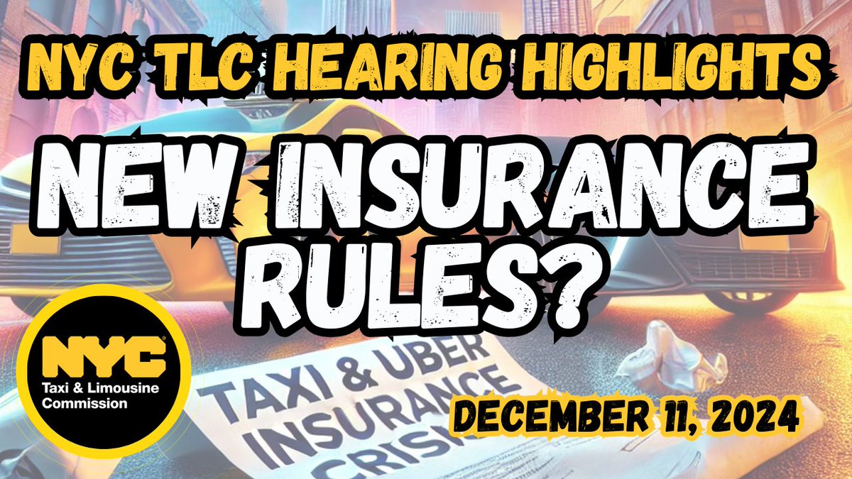 automarketplc's tweet image. 🗣️☂️♿ NYC TLC Hearing Recap: Debate Heats Up Over New Insurance Rules

During today's TLC public hearing, competing perspectives emerged as stakeholders presented contrasting views on proposed insurance rules aimed at addressing industry-wide concerns #nyctaxi #tlcinsurance