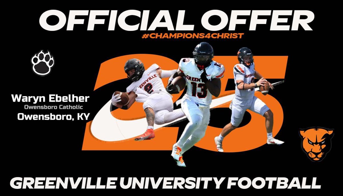 Waryn Ebelhar (@ebelharwaryn) on Twitter photo Thank you for the offer <a href="/jjwakka/">Coach Justin Walker</a> <a href="/Coachschomaker/">Robbie Schomaker</a> <a href="/EMAPFootball/">Greenville University Football</a> Thank you for the offer <a href="/jjwakka/">Coach Justin Walker</a> <a href="/Coachschomaker/">Robbie Schomaker</a> <a href="/EMAPFootball/">Greenville University Football</a>