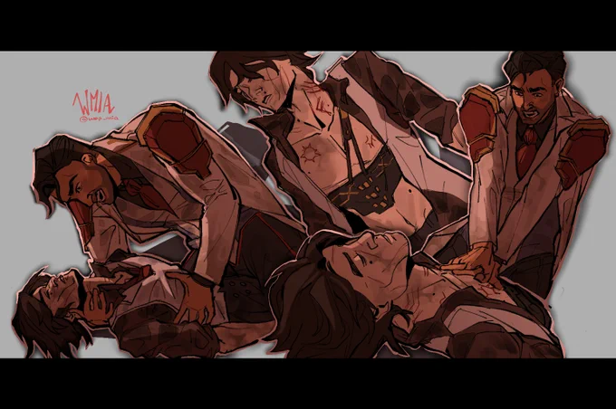 TW // broken bones , dead character , scarsI've been thinking about this nonstop I had to draw it #jayvik #Arcane 
