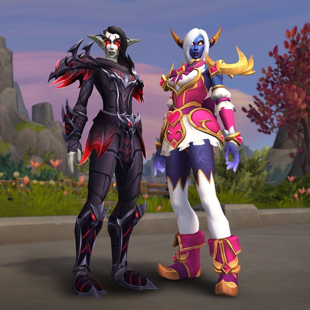 Warcraft's tweet photo. My two transmog tastes. https://t.co/hJDUOZCmYH