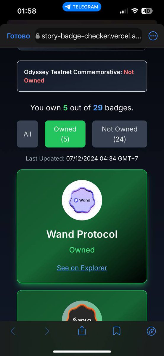 DimaRybachenko's tweet photo. I have only 5 badges, but thanks @storyprotocol for this trip😎 https://t.co/GdIzhGEDtb