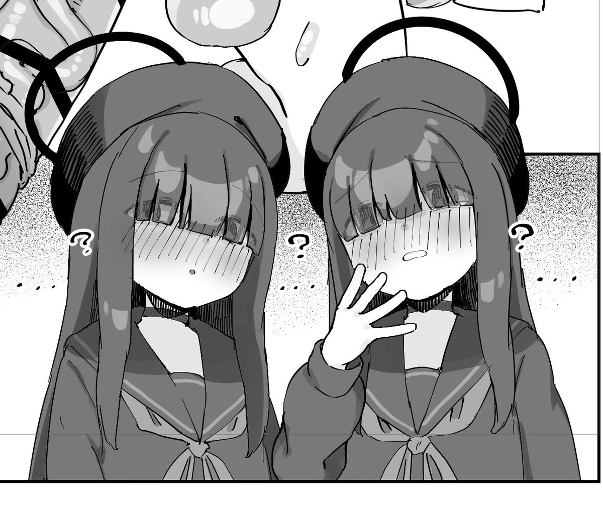 何かを見せられて引いてるモブちゃん可愛いね 