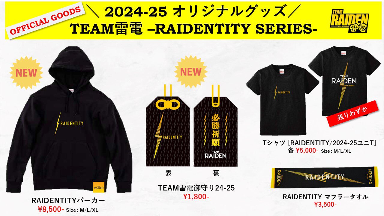 TEAM RAIDEN／雷電【公式】⚡️ on X: 