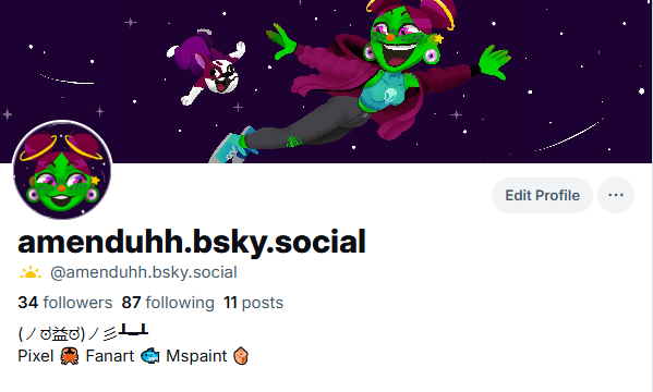 Im on BLUESKY now buttholes.