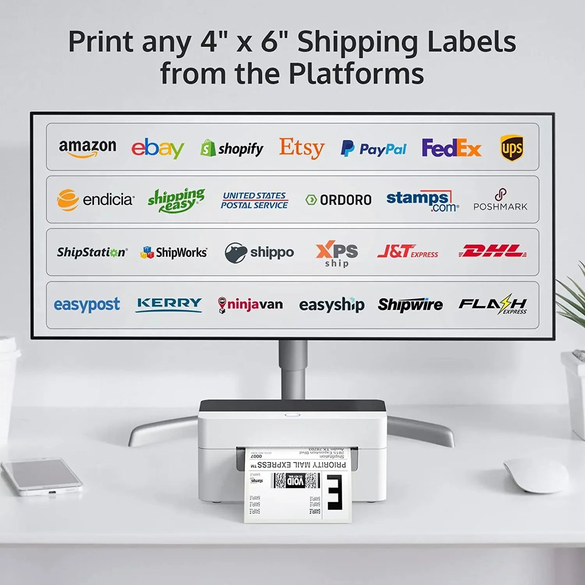 Inspiratio11402's tweet image. 💖 Bluetooth Thermal Label Printer , 4x6 Shipping Label Printer for Packages Small Business, Wireless Printer Compatible with iPhone Android Mac USPS UPS 💖 by Ship Trendz
#LabelPrinter #ThermalLabelPrinter