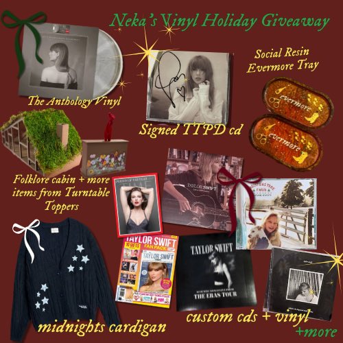 MerchTracker_'s tweet photo. 🚨HOLIDAY GIVEAWAY 🎉 

Signed TTPD CD (with heart) vinyl, cds, cardigans + more
 
Join our Discord to learn how to enter!

#MerchTracker #TaylorSwift #Giveaway #Swiftie #TaylorSwiftErasTour https://t.co/KL7noY2OrU