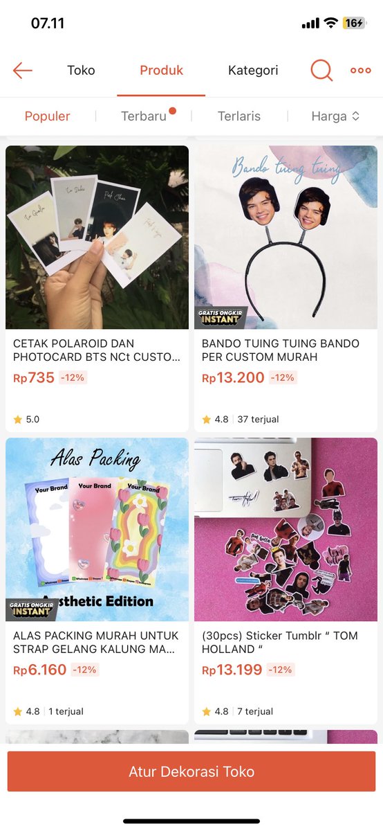 Menu hari ini, spesial 12.12 , semua aku diskon 12% , s.shopee.co.id/2VbDLwduAu