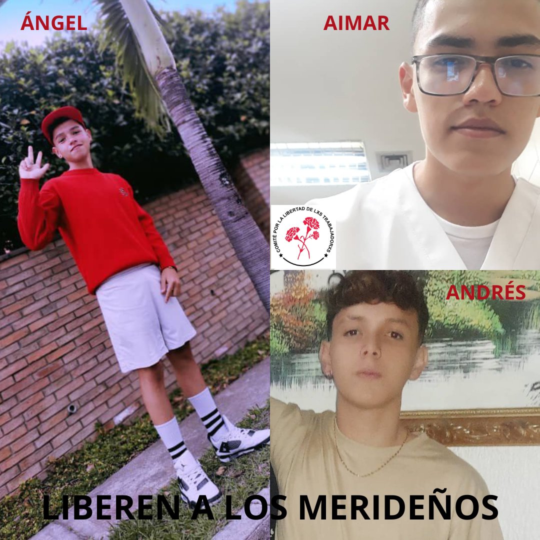LIBEREN A LOS MERIDEÑOS ÁNGEL, AIMAR Y ANDRÉS.

Alejar a las y los detenidos de sus familias y personas que puedan brindarles apoyo, es profundizar el aislamiento, la incomunicación y los obstáculos para que la persona pueda defenderse.  

 #LibertadParaTodos