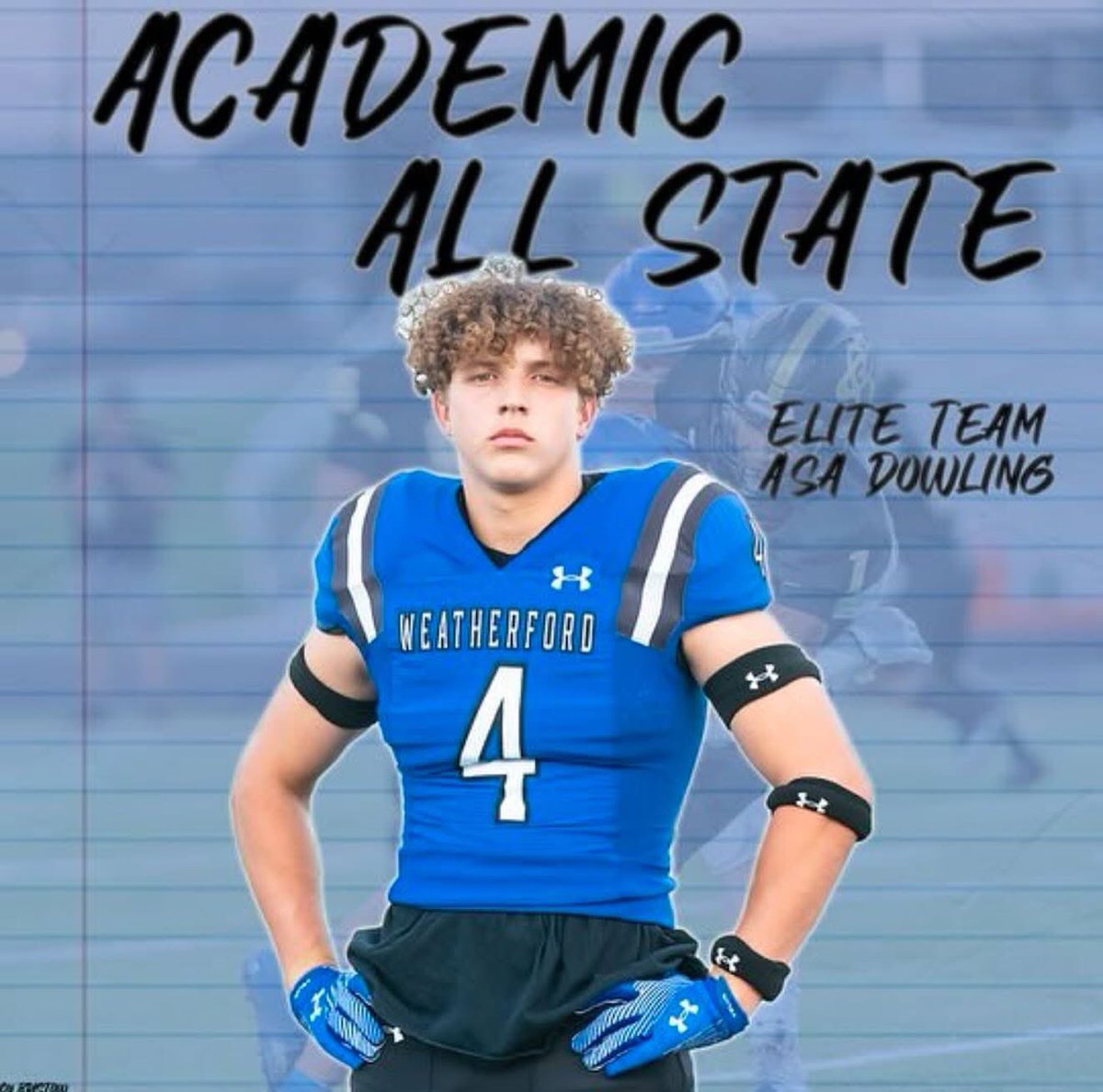Blessed to be named ELITE academic all-state by the Texas High School Coaches Association! . #AGTG #STUDENTATHLETE #WINTHEDAY
