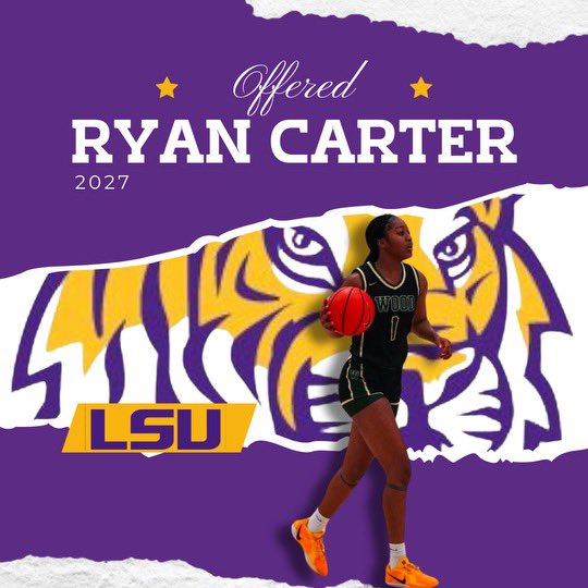 Ryan Carter (@ryancarter2027) on Twitter photo I’m happy to announce that after a great conversation this evening with <a href="/g/">Senator Greg Leding</a>.redus I have been offered a full scholarship to LSU. Thank you so much for recognizing my hard work!!!! @lsuwbkb @exodushoops <a href="/WoodGirlsBball/">Archbishop Wood Girls Basketball</a> I’m happy to announce that after a great conversation this evening with <a href="/g/">Senator Greg Leding</a>.redus I have been offered a full scholarship to LSU. Thank you so much for recognizing my hard work!!!! @lsuwbkb @exodushoops <a href="/WoodGirlsBball/">Archbishop Wood Girls Basketball</a>