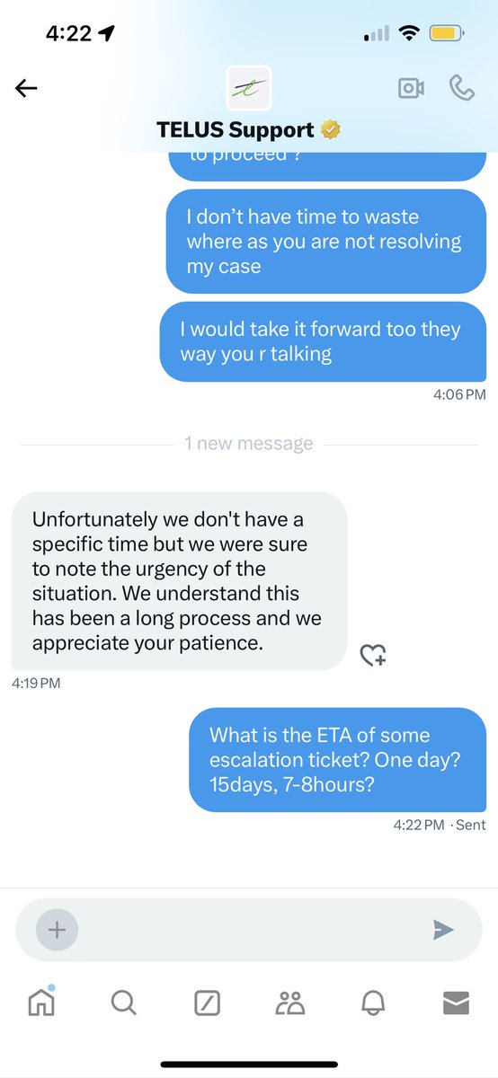 devensin's tweet photo. @TELUSsupport @TELUS @CBCNews @bbb_us @CORE_Ombuds @JustinTrudeau #telus still saying no eta! https://t.co/Wa12IYsmwk