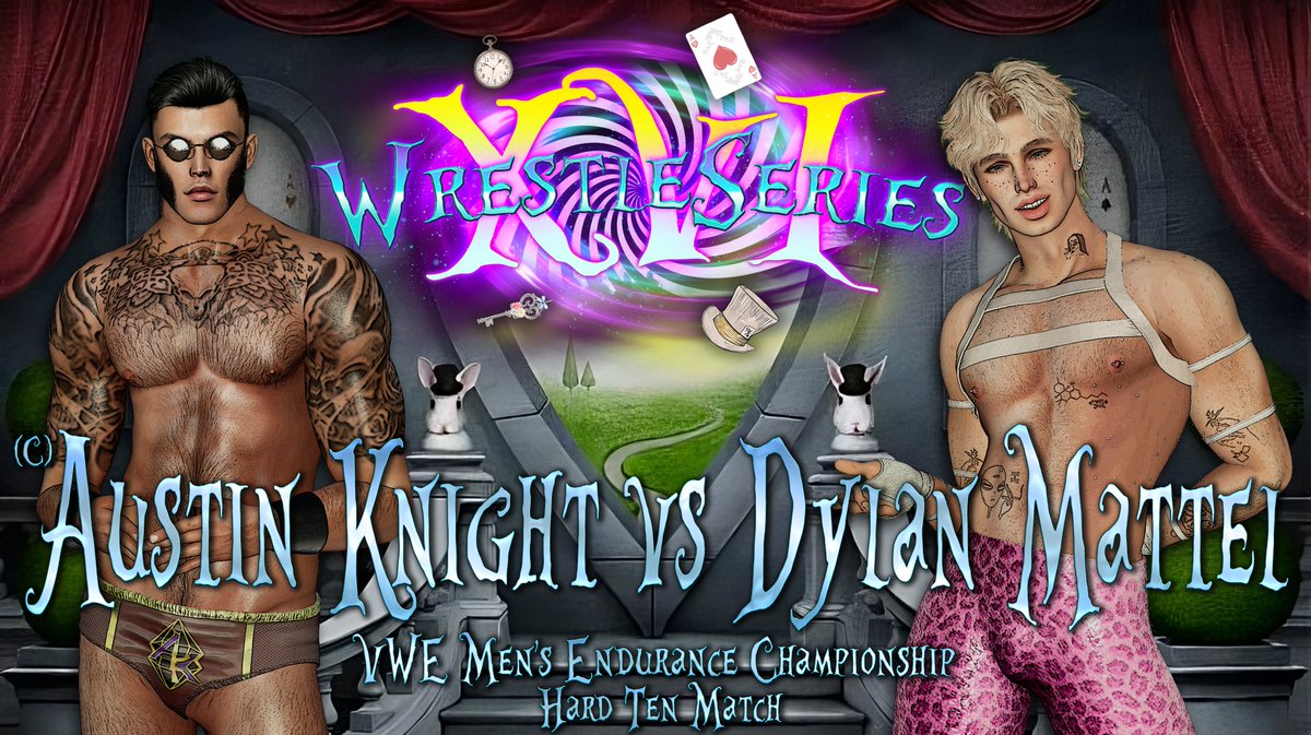 VWE Wrestling (@vwewrestling) on Twitter photo <a href="/ANSamanthaFoxy/">Samantha Foxy</a> <a href="/CheerForBee/">Becky (IC)</a> <a href="/DuncanDelici/">Duncan Delicioso</a> <a href="/RowanAlphaSL/">RowanAlpha</a> <a href="/Dannikai1/">Dannika Morbid</a> Some individuals in the locker room don't believe that <a href="/DylanMattelx/">Dylan Mattel</a> has what it takes to be champion, and <a href="/AustinKnightVWE/">Knight International</a> is one of those people.
The dominant Endurance Men's Champion will defend his title in a Hard Ten match against Dylan Mattel on Day Two of Wrestleseries! <a href="/ANSamanthaFoxy/">Samantha Foxy</a> <a href="/CheerForBee/">Becky (IC)</a> <a href="/DuncanDelici/">Duncan Delicioso</a> <a href="/RowanAlphaSL/">RowanAlpha</a> <a href="/Dannikai1/">Dannika Morbid</a> Some individuals in the locker room don't believe that <a href="/DylanMattelx/">Dylan Mattel</a> has what it takes to be champion, and <a href="/AustinKnightVWE/">Knight International</a> is one of those people.
The dominant Endurance Men's Champion will defend his title in a Hard Ten match against Dylan Mattel on Day Two of Wrestleseries!